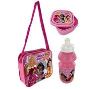 TDL Disney Princess 3Pc Lunch Set, Lunch Bag, Drink Bottle, Sandwich Box, 810817