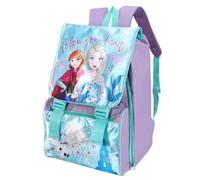 TDL Frozen Kids School Backpack, Purple and Blue, 31 x 24 x 9 cm, 15L Capacity