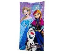 Frozen Microfibre Beach Towel with Anna, Elsa and Olaf