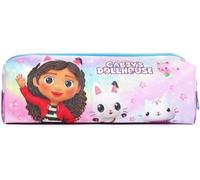TDL Gabbys Dollhouse Pencil Case Kids Zipped Pen Case Girls Pink Stationery Holder Back to School Set