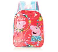 TDL Girls Favourite Pig Pink Hula Backpack Childrens Character Bag Kids School Rucksack Satin Carry Bags