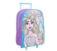 TDL Girls Kids Frozen Standard Folding Trolley Hand Luggage Bag Backpack for School Travel Holidays