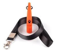 TDL Gun Dog Training Whistle with Lanyard - Dog Whistle with Loud, Solid Tone & Far Reaching Sound - Ideal High-Frequency Long-Distance Dog Recall Whistle for Most Breeds - Orange