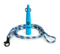 TDL Gun Dog Training Whistle with Lanyard - Dog Whistle with Loud, Solid Tone & Far Reaching Sound - Ideal High-Frequency Long-Distance Dog Recall Whistle for Most Breeds - Sky Blue with Blue Rope