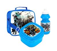 Jurassic World Insulated 3 Piece Lunch Bag, Sandwich Box & Bottle Set