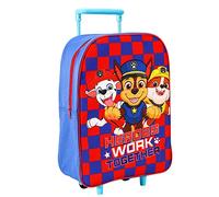 TDL Kids Standard Folding Trolley Hand Luggage Bag Backpack for School Travel Holidays Paw Patrol