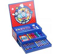 TDL Kids Thomas the Tank Engine Colouring Set Character Colouring Case Set of 52 Piece Colouring Case Art Case & Travel Set for Kids Thomas and Friends