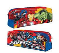 TDL Marvel Avengers Pencil Case - Featuring Iron Man, Hulk, Captain America, Thor & More - Durable School Stationery Organizer