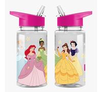 TDL Official Kids Water Bottle 450ml - BPA-Free, Leakproof, Flick-Top Lid - Official Character Design Bottle for School, Nursery, Travel & Sports (Disney Princess) (Disney Princess)
