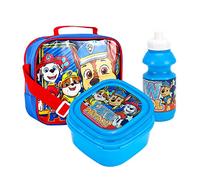 Paw Patrol Boys Insulated 3 Piece Lunch Bag, Sandwich Box & Bottle Set for School & Travel Chase Marshall & Rubble