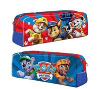 TDL Paw Patrol Pencil Case - Featuring Chase, Marshall, Rubble, Rocky & Zuma - Durable School Stationery Organizer