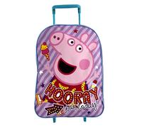 TDL Peppa Pig Kids Wheeled Trolley Luggage Bag for Holidays, School