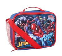 TDL Spiderman Lunch Bag Thermal Insulated Lunch Box Superhero Marvel Spider-Man Back to School Sandwhich Box with Carry Handle & Side Pocket