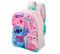 Stitch Backpack Girls Kids Rucksack School Bag Character Carry Bag Pink Adjustable Shoulder Straps Premium Travel Backpacks Lilo