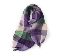 TDLROKRL Scarf Women Soft Warm Large Long Wrinkle Shawl And Wrap Winter Stole Blanket For Ladies Gifts-Purple