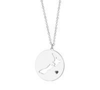 TDNEKMCA Stylish-Art New Zealand Map Pendant Necklace,Patriotic Charm New Zealand Map Necklace Hollow Pattern Sweater Chain Dangle,Ethnic Ornament Charm Jewelry Gifts For Women Men,White,50Cm