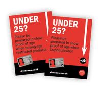 tdog-online Challenge 25 / Under 18 Laminated Posters x 2 A4