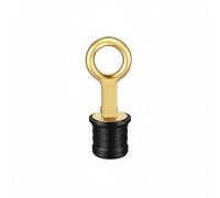 Tdoutop Boat Drain Plug Brass Cam Handle Marine Stopper Leakproof Rubber Rotating Design suitable for boat bilges livewells baitwells seawalls, For 3/4 Inch 19mm Hole, Brass, Adjustable 17-20mm