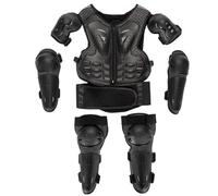 Tdoutop Children Motorcycle Gear Vest With Shoulder Guards Elbow Guards Knee Guards And EVA Build For Shock Absorption suitable for bike training playground riding outdoor playing