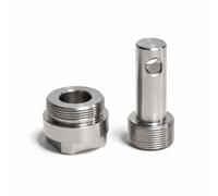 Tdoutop Crank Remover Bike Crank Puller Bottom Bracket Tool Extractor Stainless Steel Precision Threaded Press Fit Removal Aid Suitable for Routine Service Tune ups