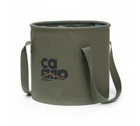 Tdoutop Folding Wash Basin Portable Bucket Tub Container With Space Saving Foldable Design And Strong Base Polyester PVC Mesh For Water Carrying And Foot Soak, Gray, 10L Small