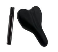 Tdoutop Kids Bike Saddle seat children accessory featuring soft cushion pad and shock absorbing post PU carbon steel material suitable for, 2.86cm post