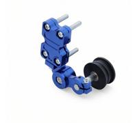 Tdoutop Motorcycle Chain Adjuster Rear Axle Alignment Tensioner Roller Assembly With Wheel For Smooth Suitable for routine maintenance performance builds professional garage upgrades, Blue