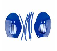 Tdoutop Paddle Hand Paddles Swim Paddles Stroke With Vent Holes For Reduced Resistance And Adjustable Tough ABC Frame suitable for school teams workouts coaching , Blue