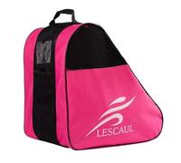 Tdoutop Roller Skate Storage Bag Inline Skate Carrier Ice Skate Backpack Gear Organizer with Reinforced PVC Mesh Carry Handle Suitable for Skating Practice City Rides Family Outings, Pink