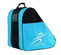 Tdoutop Roller Skate Storage Bag Inline Skate Carrier Ice Skate Backpack Gear Organizer with Reinforced PVC Mesh Carry Handle Suitable for Skating Practice City Rides Family Outings, Blue