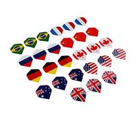 Tdoutop Standard Tails Replacement Set in Various Counts, 27 Flags