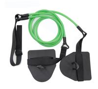 Tdoutop Swimming Stroke Training Paddle Resistance Practice Tool Upper Body Strength Gear With Controlled Pull And Stable Catch Guidance suitable for pool , Green , Triangular Rust-proof Model - 50lbs