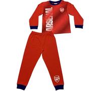 TDP Childrens Official Arsenal FC Pyjamas | Boys Football Club Nightwear Pj Set, Age 4-5 Years Red