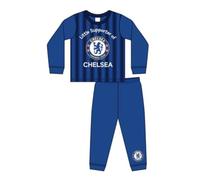 TDP Childrens Official Chelsea FC Pyjamas | Little Boys Girls Kids Football Club Nightwear Pj Set, Age18-24 Months Blue