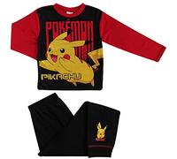 TDP Textiles Pokemon Black Red Pyjamas Size 5-12 Years (Black / Red, 11-12 Years)
