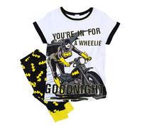 TDP Textiles Womens Batgirl Wheelie Good Night Pyjamas Black/Charcoal