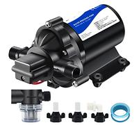 TDR Venus 12V RV Water Pressure Booster Pump - Self Priming, 50psi, 4gpm On Demand Pump for Kitchen, Bathroom, Garden, Marine & Boats