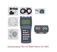 TDS-100H Portable Handheld Ultrasonic Flow Meter With Clamp On Sensor M2(DN50-700mm) Water Flowmeter 100-240V(Host And TM-1-HT)