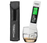 TDS Meter Digital Water Quality Tester, 2025 Upgraded 4 in 1 Tds Meter Digital Water Tester, TDS EC and Temperature (℃/℉) Meter, Water Quality Tester for Drinking Water, Tap Water, Well Aquarium