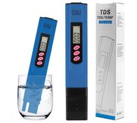TDS Meter Digital Water Tester Drinking Meter LCD Pen with 0-9990 PPM Measurement Range 2% Reading Accuracy Portable for Household Tap Drinking Water Swimming Pools Aquaculture Aquarium (Blue)