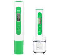 TDS Meter Digital Water Tester LCD Hand Held Digital Test Pen with 0-9990 PPM Measurement Range 2% Reading Accuracy Portable for Drinking Water Tap Water Well Aquarium Farming (Green)