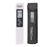 Tds Meter, TDS Meter, Digital Water Quality Tester EC Range 0-9990 Multifunctional Purity Thermometer TEMP PPM,for Drinking Water(WHITE)