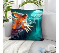 TDSNKAVHB Jesus - Religion 3D Printed Pillow Case Decorative Square Cushion Sacred Cushion Cover Set of 2 for Home Bed Living Room Sofa 45x45cm