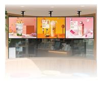 TDSYOCG Digital Menu Boards For Restaurants, LED Menu Board, Aluminum Alloy Frame, TV Light Box Billboard, Complete Digital Signage Solution, Wall-Mounted Illuminated 3D Menu Board for Restaurant