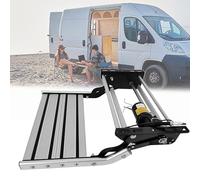 TDSYOCG Electric Retractable Rv Steps, Double Layer Electric RV Step with Bright LED Lighting, 400 LBS Capacity Foldable Aluminum Alloy Frame & Non-Slip Surface for RV Camper Van Caravan