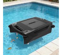TDSYOCG Solar Powered Robotic Pool Skimmer, 100㎡ 400um Pool Cleaner Robot with Brushless Motor, Auto Obstacle Avoidance, Dual Charging Modes, 24/7 Cleaning for All Pools, Cordless & Rechargeable