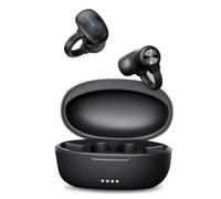 TDW Open-Ear Earbuds, Clip-On Earphones, True Bone Conduction Technology, Lightweight Comfort, Stable Fit, 30H Play, IPX5 Waterproof