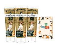 TDY Bundle Arden Grange Peanut Butter Paste for Dogs & Cats - With Nutrient-Rich Peanut - Ideal Training Aid, Medication Administering Solution, 3x75g TDY Bundle With Training Guides