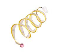 Tdyatocept 1 Piece Self Play Cat Hunting Spiral Tunnel Toy,Portable Cattycoil Safe Toy, As Shown Plastic Pet Supplies Indoor Fun Spiral Tunnel Cat Toy C