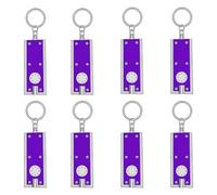 Tdyatocept UV Keychain Flashlight, Compact Tiny Led Keychain Flashlight Set - 395nm Mini Black Lights (8 PCS)